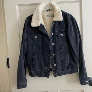 Topshop |  denim jacket in washed black • US 2